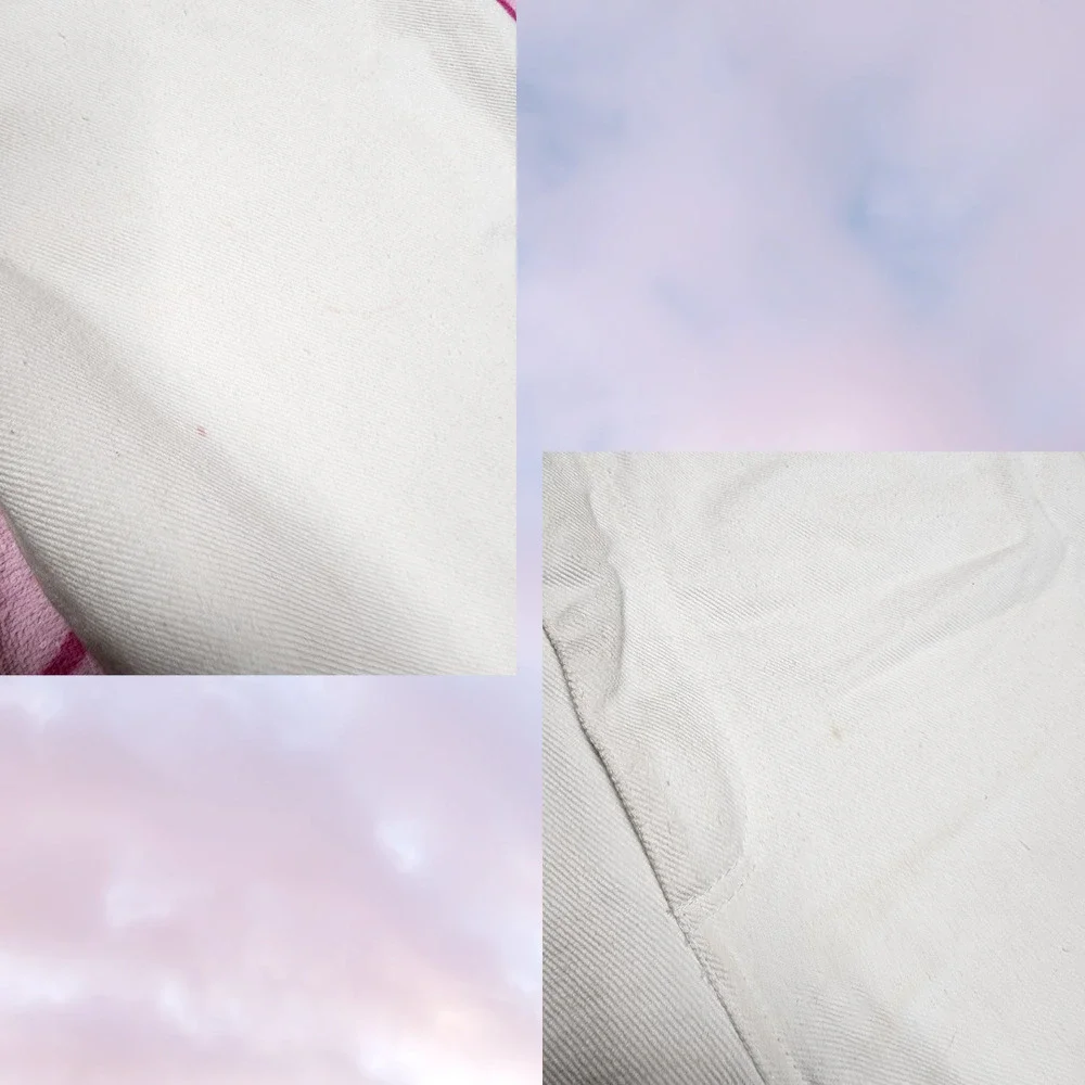 Vtg 80s Bebe Sport Hawaii  White Denim Gold Studded Rhinestone High Waist Jeans - Picture 6 of 6